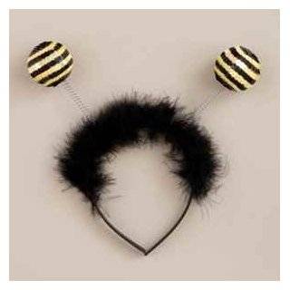    Gold Yellow Bumble Bee Antenna Headband Piece Costume Toys & Games