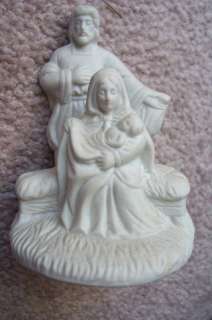Ceramic Mary, Joseph and Baby Jesus Figurine  