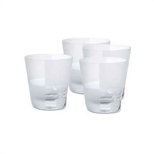  Frost Block Set of 4 Double Old Fashion Glasses