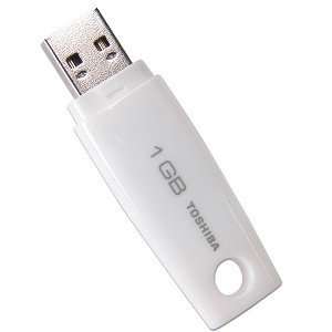  Toshiba TransMemory 1GB USB 2.0 Flash Drive (White/Pink): Electronics