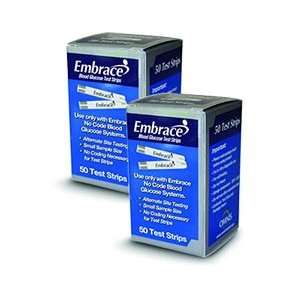 100 EMBRACE Blood Glucose Test Strips   EXP 12/2013 (2 Boxes of 50 