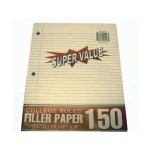  Filler Paper College Ruled   150 Sheets(Pack Of 24 