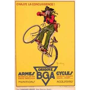 BGA Vintage Giclee Bicycle Poster 