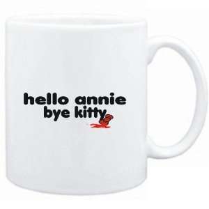   Mug White  Hello Annie bye kitty  Female Names