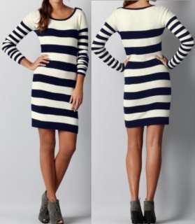 Ann Taylor Loft Rugby Stripe Sweater Dress Size XS,S,M  