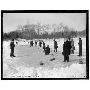 Curling in Central Park,New York 