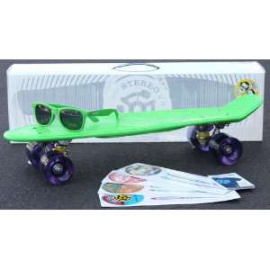  Stereo Green Vinyl Cruiser Complete Skateboard With 