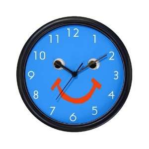  Cool Blue Smiley Face Cool Wall Clock by CafePress: Home 