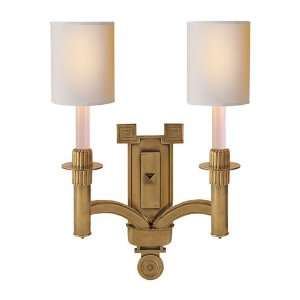   Studio 2 Light Sconces in Hand Rubbed Antique Brass