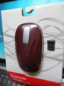 Microsoft Explorer Touch Mouse   Sangria RED   Retail Package Great 