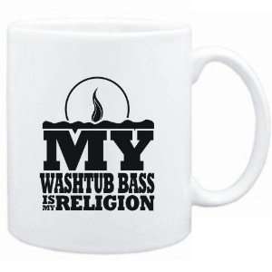 Mug White  my Washtub Bass is my religion Instruments  