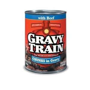 Gravy Train Chunks in Gravy with Beef Dog Canned Food (24/13.2 oz cans 