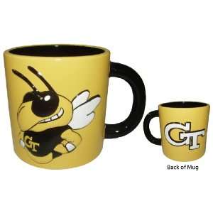  Georgia Tech Yellow Jackets Em Mascot Logo Mug: Sports 