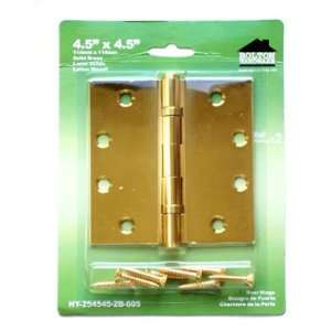  BOLTON 4 1/2 x 4 1/2 x 2.5mm Solid Brass Hinge