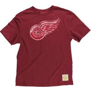 Detroit Red Wings Better Logo Fitted Super Soft T Shirt  