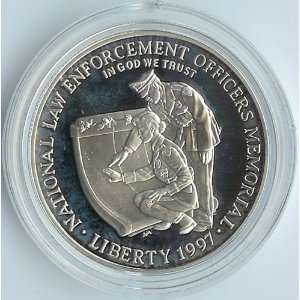  1997 P U.S. Law Enforcement Silver Dollar   Uncirculated 