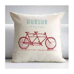  personalized bicycle built for two outdoor throw pillow 