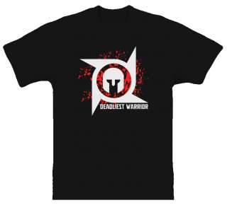 Deadliest Warrior Cool Blood Splatter Tv Show T Shirt  