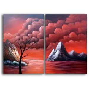  The Red Sea Hand Painted Canvas Art Oil Painting 