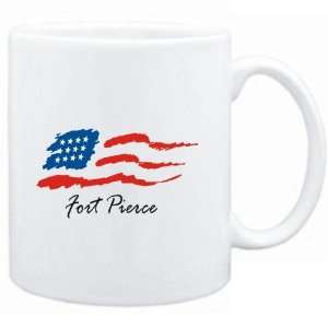  Mug White  Fort Pierce   US Flag  Usa Cities Sports 