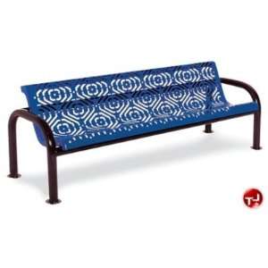  Outdoor 965, 48 Contour Bench With Back, Fiesta Pattern 