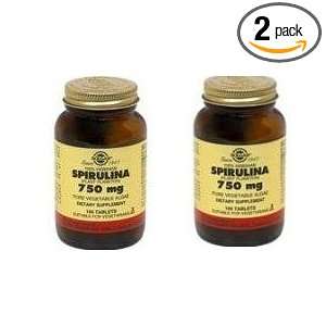    Solgar Spirulina 750 Mg 250 Tabs 2 Bottles