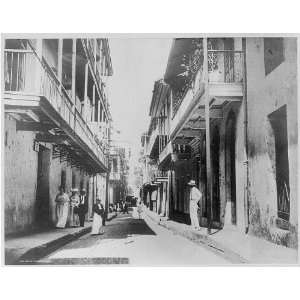  Typical street scene, Panama City, c1914