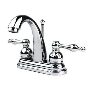 Fountain Cove J Spout Centerset Bathroom Faucet + Drain, Chrome   NFC 