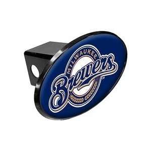  Milwaukee Brewers Plastic Trailer Hitch Cover: Sports 
