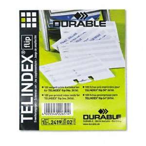  Rotary File Refill Index Cards, Card Size 4 1/8x2 7/8 