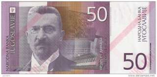 YUGOSLAVIA 50 Dinara 2000. UNC Trial note.Specimen (Makulatura) PNL 