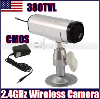 380TVL 2.4GHz Wireless Secruity CMOS IR Color Camera US  