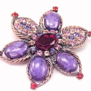  Brooch french touch Les Romantiques purple. Jewelry