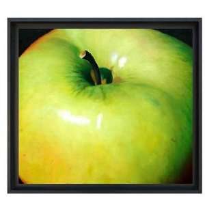  Framed Oil Painting on Canvas   10x10 Green Apple: Home 