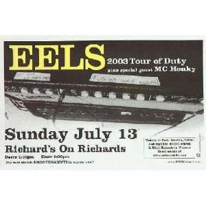  Eels Vancouver Original Concert Poster 2003