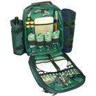 Picnic Gift Green Jazz Deluxe Four Person Picnic Pack with Blanket