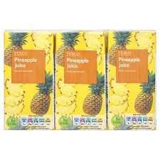 Tesco Pineapple Juice 3X200ml   Groceries   Tesco Groceries