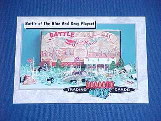 CLASSIC TOYS TRADING CARDS MARX BLUE & GRAY PLAYSET  