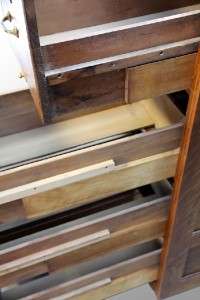 14857 Antique Oak Lawyers Four drawer File Cabinet  