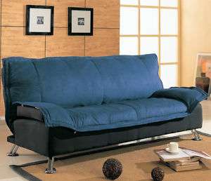 Plush Upholstered Convertible Sofa Bed  