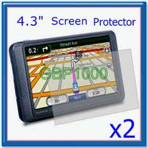 2x 4.3 Screen Protector Film 4 Garmin Nuvi GPS Camera  