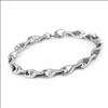 Mens Shine Stainless Steel Bone Link Chain Necklace  