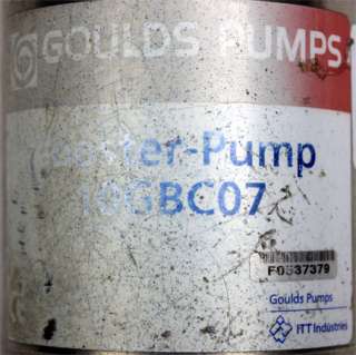 Gould 10GBC07 High Pressure Multi Stage Booster Pump  