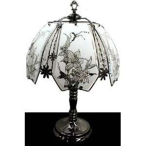 Morning Glories Touch Lamp (ET MG) Select Base Finish: Pewter