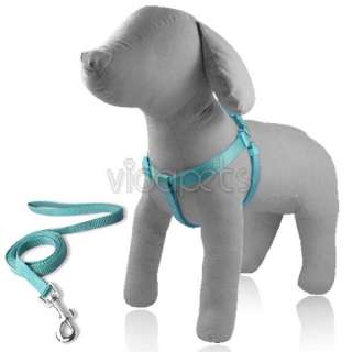   Pink Blue Green Red GIRTH Nylon Harness Dog Collar Small Medium Large
