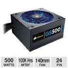 Corsair Gaming Series 500 Watt 80 Plus Certified Power Supply 
