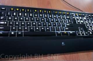 Logitech Illuminated Keyboard Back Lit Lights up in theDark ! Great 