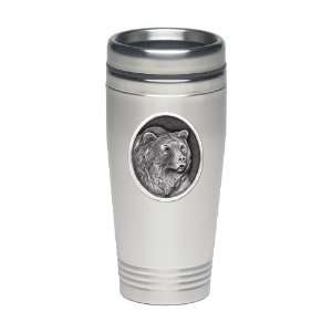  Grizzly Bear Stainless Steel Thermal Drink Mug: Kitchen 