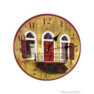  12 French Quarter New Orleans Kitchen Wall Clock: Home 