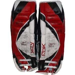  Martin Brodeur Game Used Goalie Pads With 6 Inscriptions 